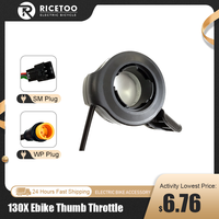 Electric Bike 130X Thumb Throttle 3Pin Male SM/Waterproof Plug Left Or Right Hand Ebike Cycling Bicycle Accessories Parts