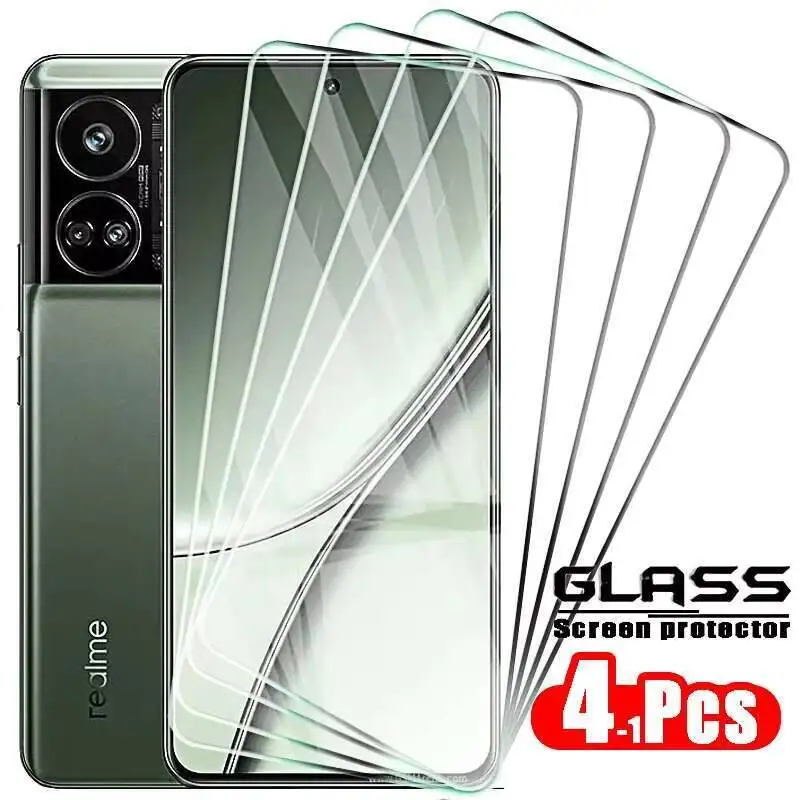 

4-1Pcs Tempered Glass GT5 Screen Protector Cover Film For Oppo Realme GT 3 Neo 5 SE 240W GT2 Explorer Master