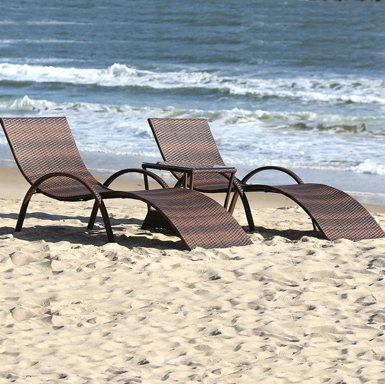 Top Sales Stylish Moon Chair Practical And Durable Portable Patio Garden Beach Pool Courtyard Villa Sun Lounger