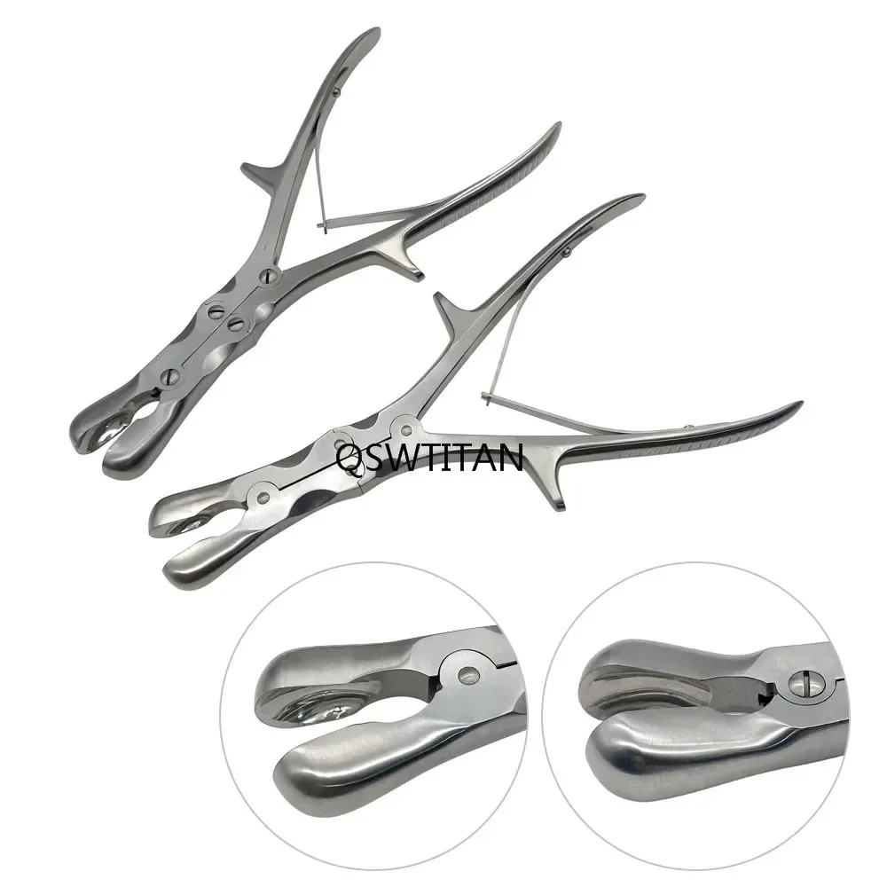 Veterinary Double Joint Bone Rongeur Straight Curved Stainless Steel Orthopedic Pet Surgical Instruments