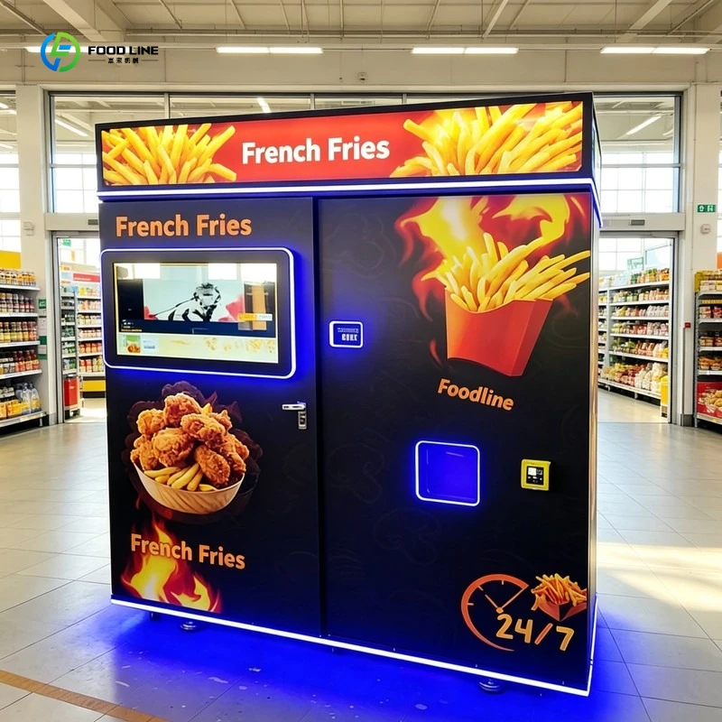 آلة بيع البطاطس المقلية التجار - مراجعة Fast Food With Snacks وسعره