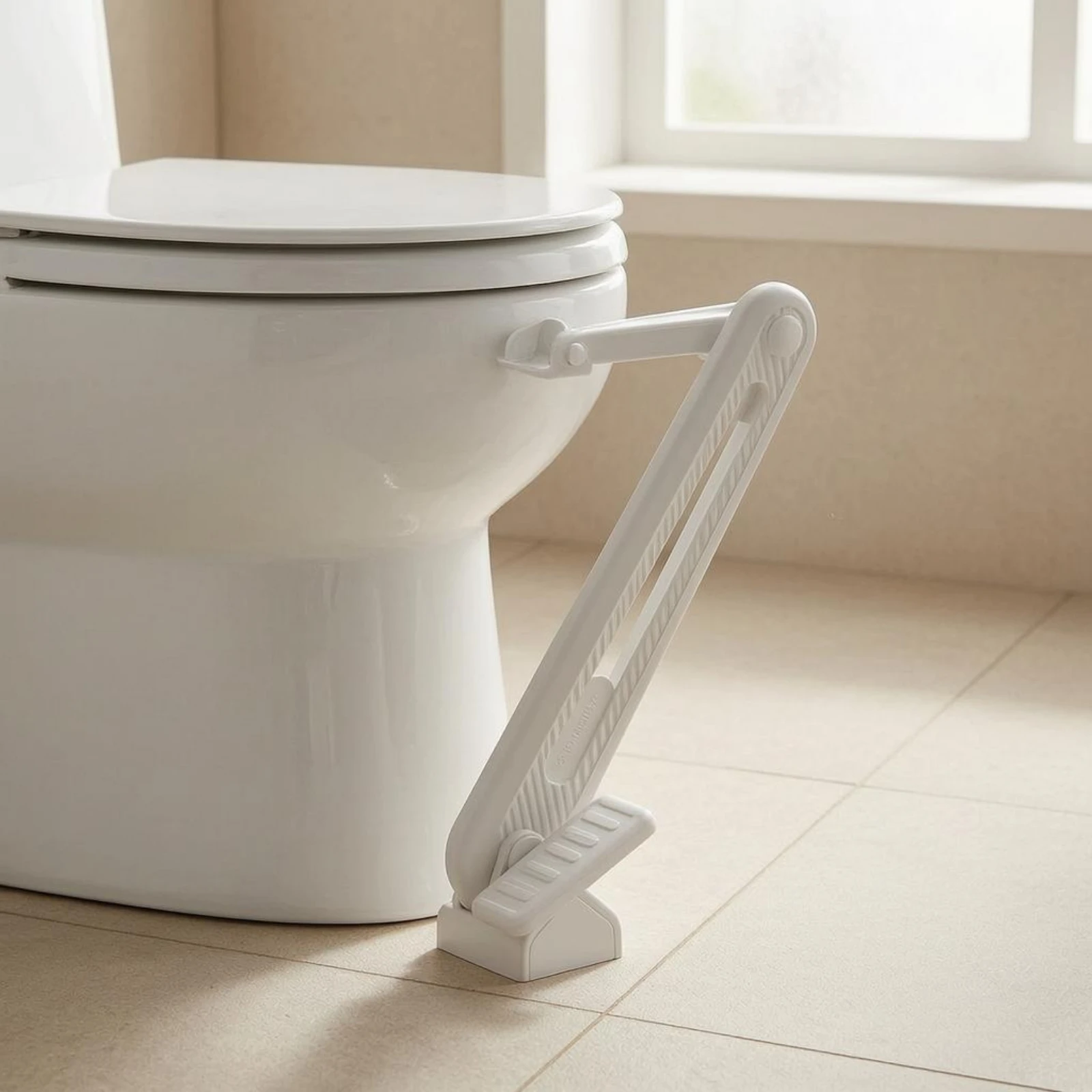 Foot Pedal Toilet Lid Lifter Easy to Install Handstouchless Toilet Lid Lifter Bathroom Accessory Thickened Sturdy