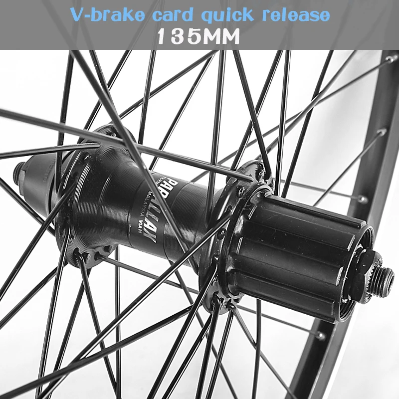 ROCKBAO 20 Inch Bike Wheelset 24 26 Inch Aluminum Alloy RM30/RM60 100/135mm 700C V Brake 7-10 Speed Bicycle Wheels