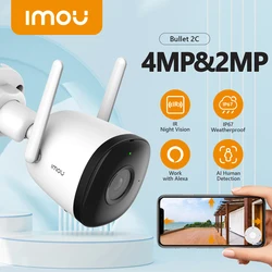 IMOU 4MP 2MP Bullet 2C Wifi Camera Automatic Tracking Weatherproof AI Human Detection Outdoor Surveillance ip Camera