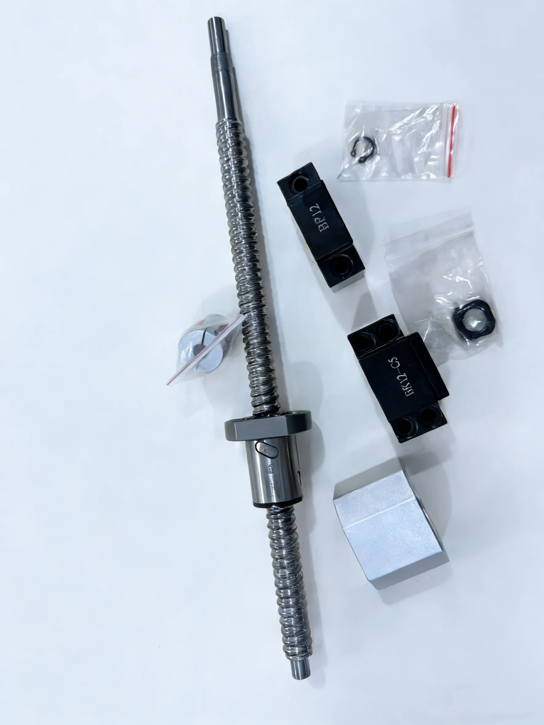 SFU1605 Ball Screw Set, C5 SFU1605, End Machined, Ballnut, Nut Housing, BK, BF12, End Support, Coupler RM1605 Ballscrew