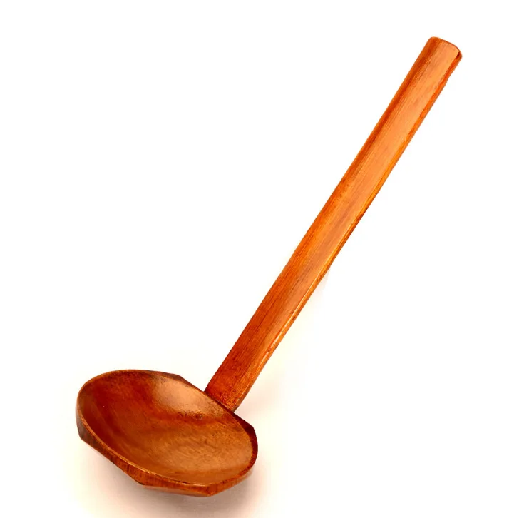 

Wooden Long Handle High Heat Resistanct Cooking Spoon Mixing Spoon Handmade Utensil for Kitchen Restaurant