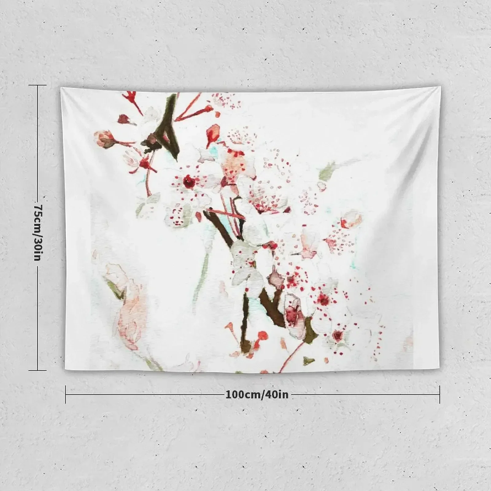 Cherry Blossom Tapestry On The Wall Wall Decorations Tapestry