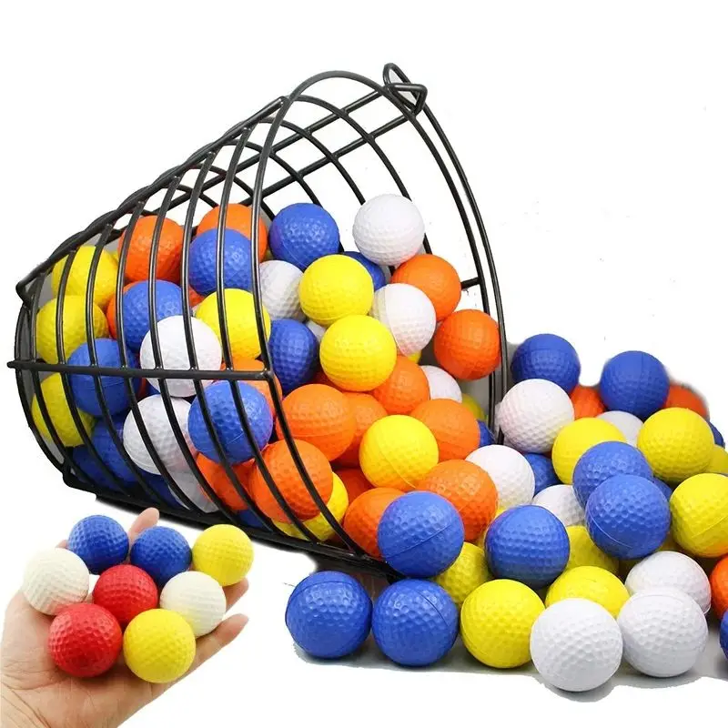 

Мяч для гольфа из пенополиуретана для тренировок в помещении и на открытом воздухе, красочный тренировочный мяч из мягкой пены, игрушка для гольфа, детский подарок, губчатый мяч, давление