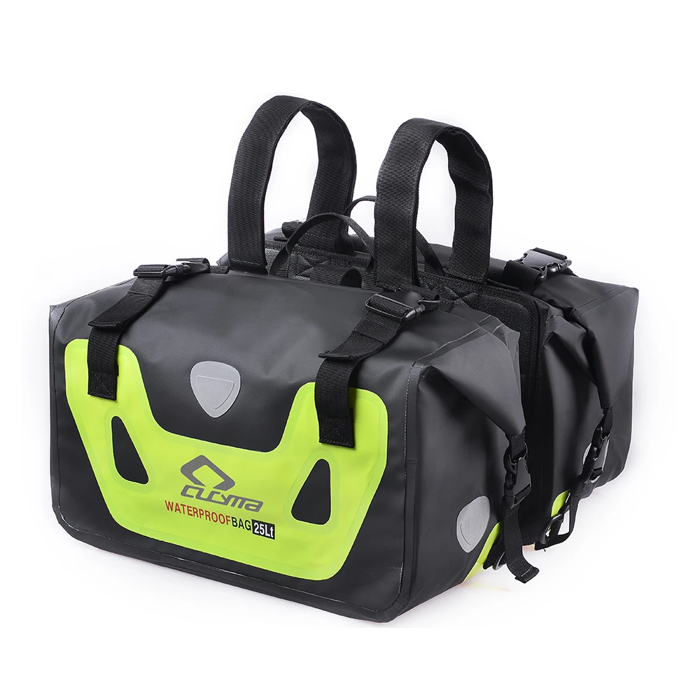 

CUCYMA CB-1601 Waterproof Motorcycle Saddle Bag, Large Capacity, Reflective Strips, Durable, Easy to Install & Remove