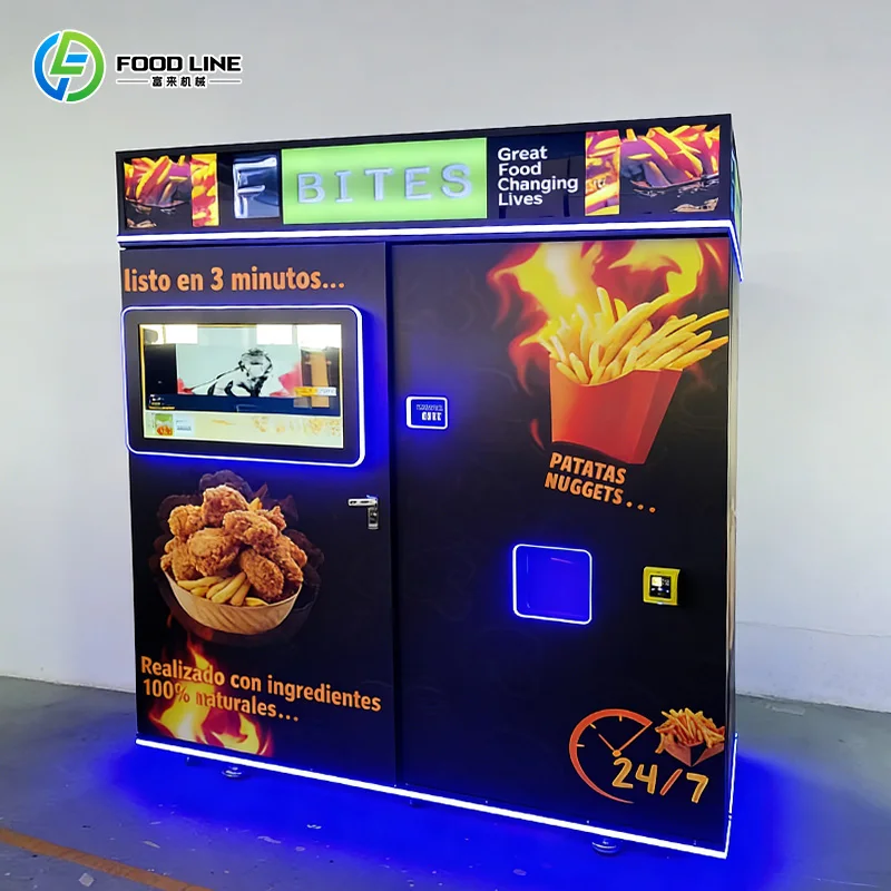 Customized First Fries Vending Machine Self-Service Freshly Fried French Fries Vending Machine Business Ideas To Sell