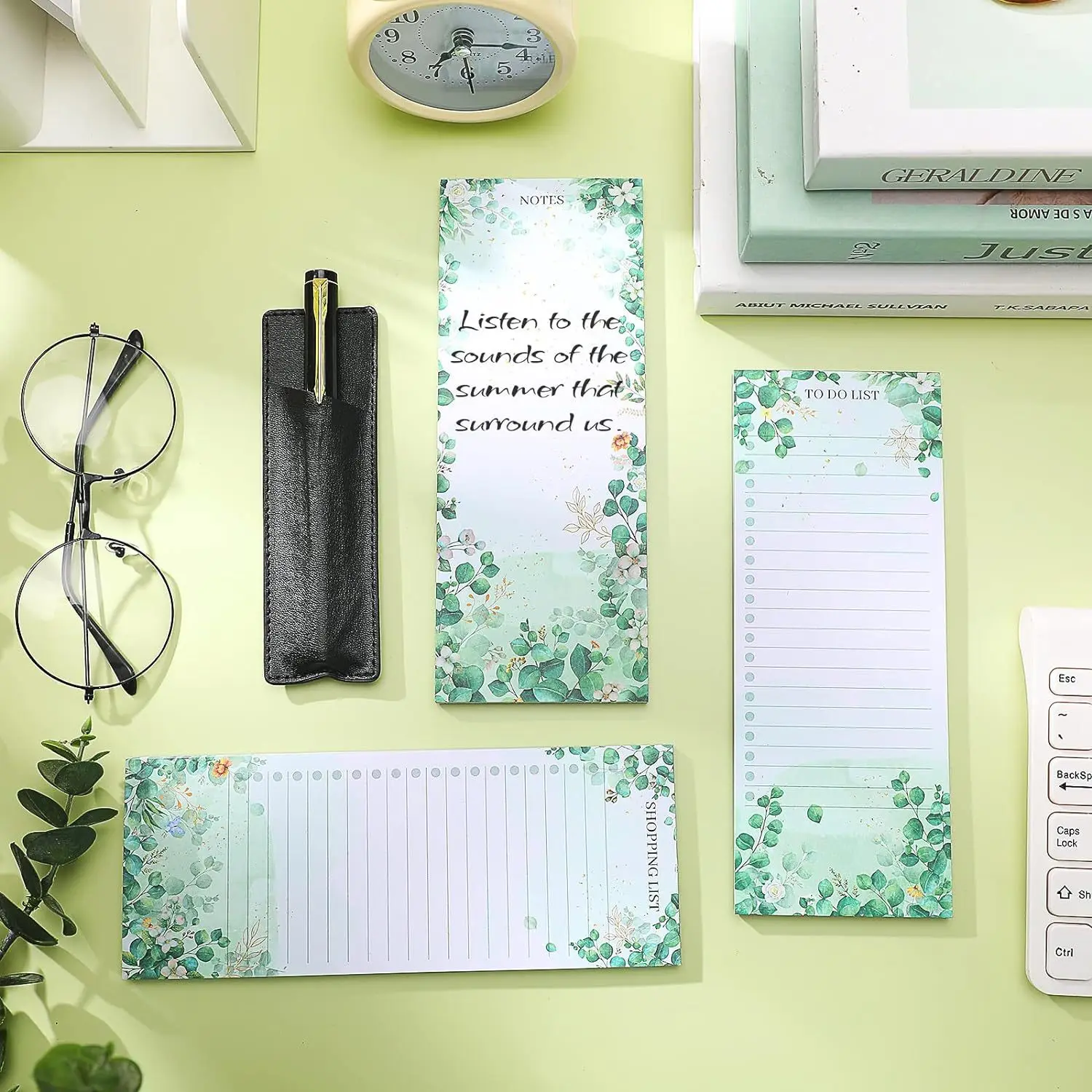 1 قطعة لوحة قائمة المسح الجاف للثلاجة المغناطيسية ، الثلاجة للقيام قائمة لوحة بيضاء الخضرة الجافة محو قائمة البقالة السبورة #1