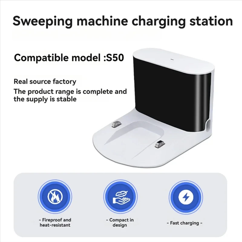 Original Charger Dock For Roborock S50 S51 S55 S5 MAX S6 S6MaxV E4 E5 Parts Robot Vacuum Cleaner Repair Accessories