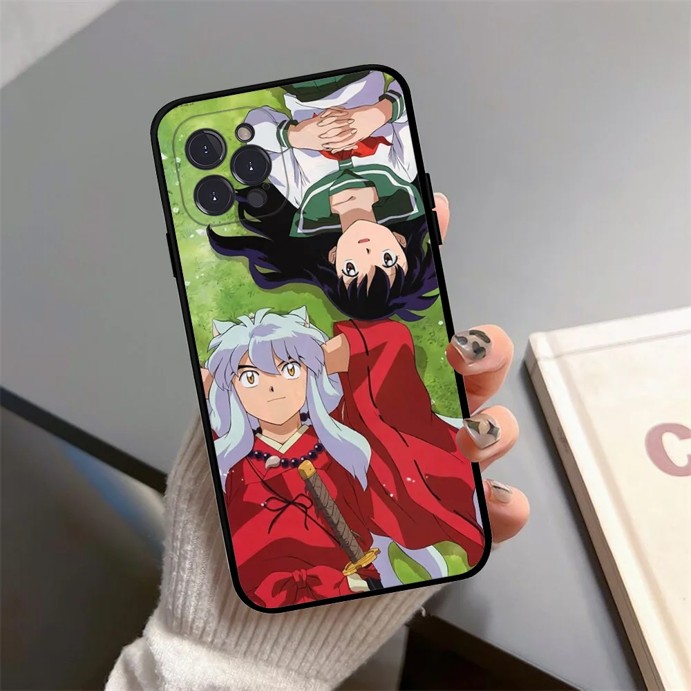 I-Inuyasha A-Anime Phone Case Silicone Soft for iphone 16 15 14 13 12 11 Pro Mini XS MAX Plus X Cover