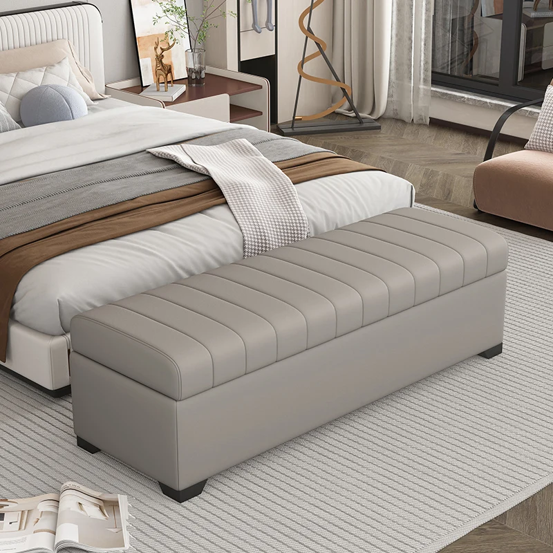 Luxury Storage Bench, Waterproof Shoe Stool, Large Ottoman Box, Heavy-Duty Armchair - Scratchproof, Multi-Use, High Capacity