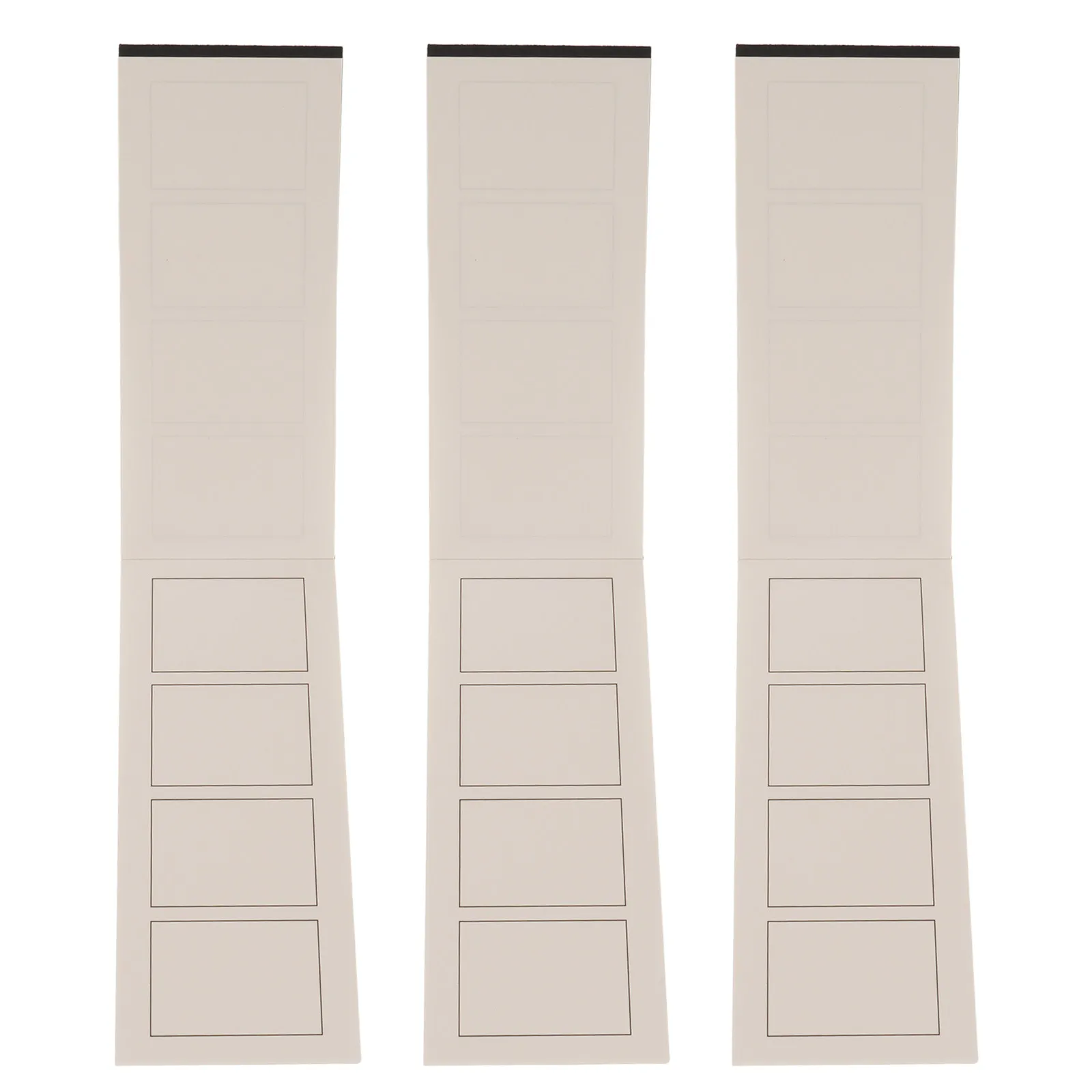 4Pcs Mini Doodling Pad Blank Storyboard Notebook 39 Pages 4-Panel Layout Portable Sketch Book for Artists Animators Directors