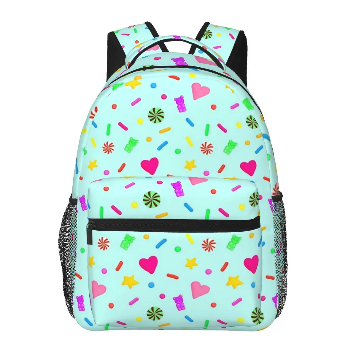 

Vanellope VonSchweetz Pattern Backpacks Boys Girls Bookbag Students School Bags Cartoon Travel Rucksack Shoulder Bag