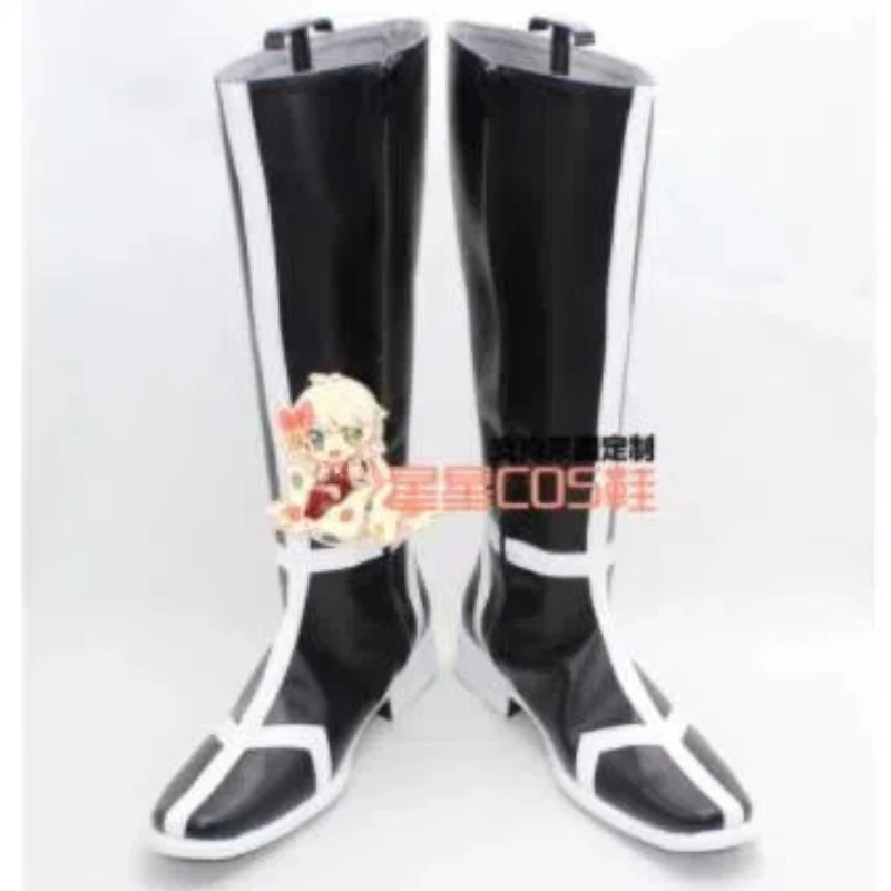 BLEACH Ulquiorra Cifer Black Long Halloween Cosplay Shoes Boots