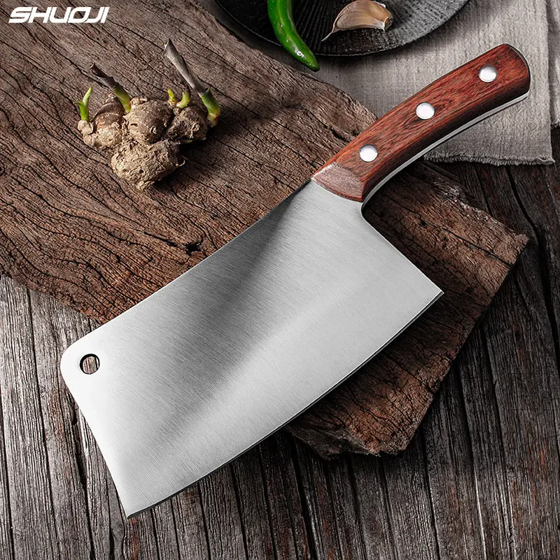 

Big Bone Chopping Knives Stainless Steel Kitchen Knife 4Cr14mov Bone Cutting Knives High Quality Pig Bone Sheep Bone Chopper