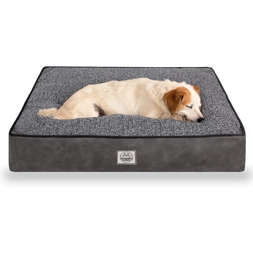 

Memory Foam Dog Bed for Extra Large Dogs- Waterproof Dog Bed Mat with Removable Washable Cover, Waterproof Lining and NonSkid Bo