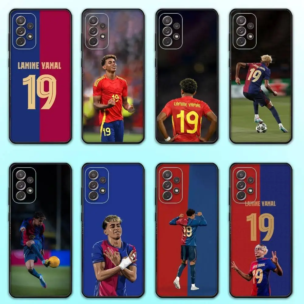 

L-Lamine Y-Yamal-19 Phone Case For Samsung S25,S24,S21,S22,S23,S30,Ultra,S20,Plus,Fe,Lite,Note,10,9,5G Black Cover