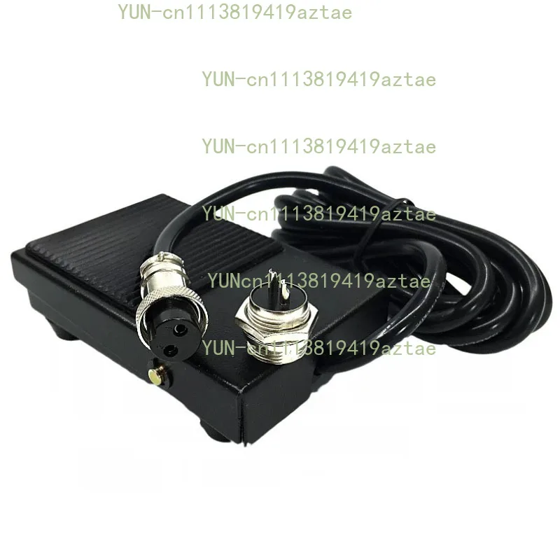 2 Meters 2 Core 3 Core Plug Machine Tool Controller Foot Pedal Switch 220V Iron Shell Foot Switch With Cable