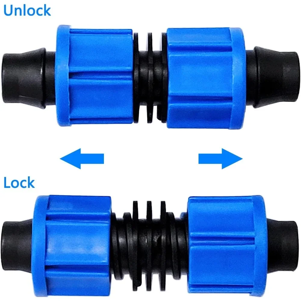 16mm Drip Irrigation Coupling 20mm Blue Connector Farm Irrigation Tools 1/2