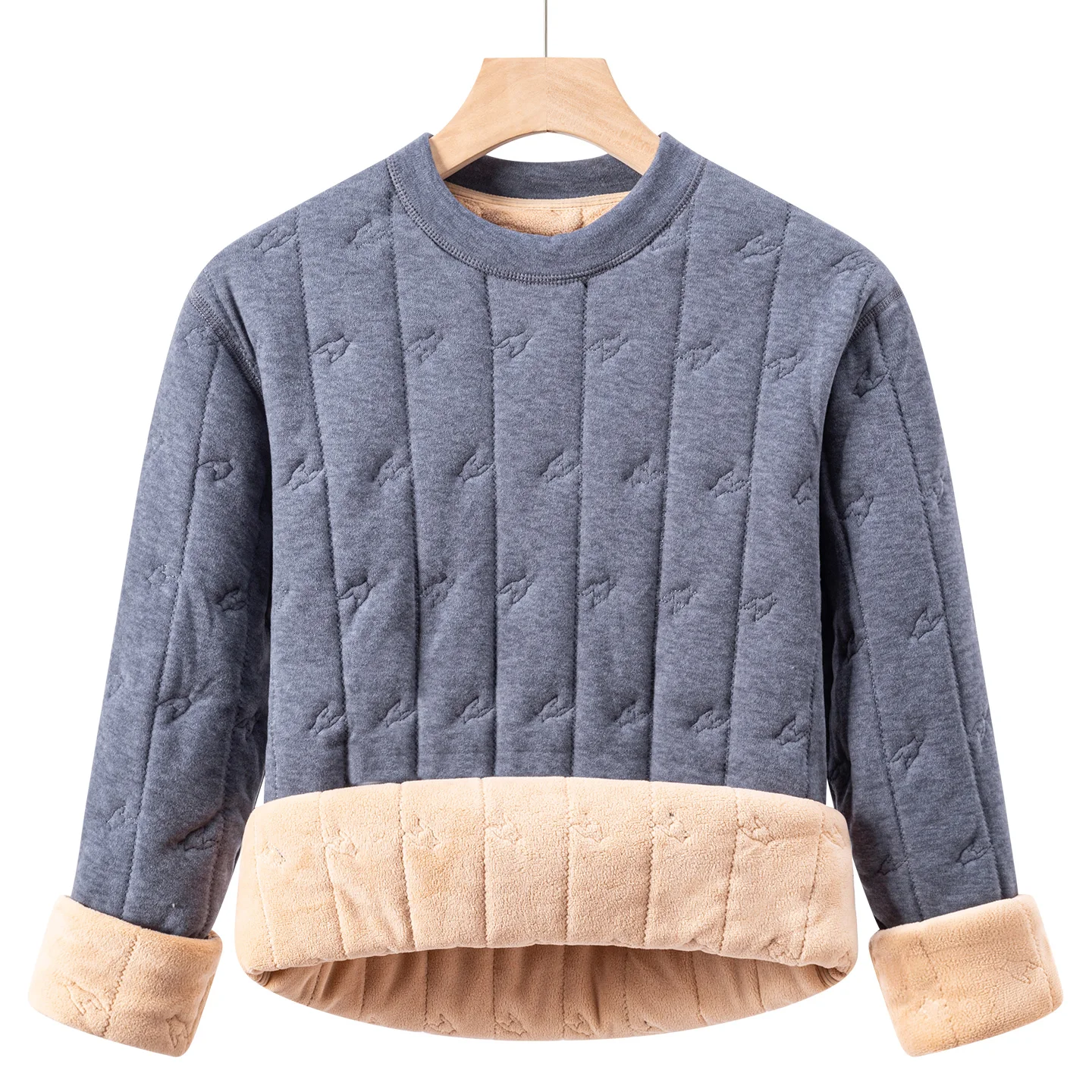 Thickened Crew Neck Double-Sided Warm Tops Or Pants Cotton Men's Autumn Winter Thermal Underwear Thermal Base Layer Clothing 8XL