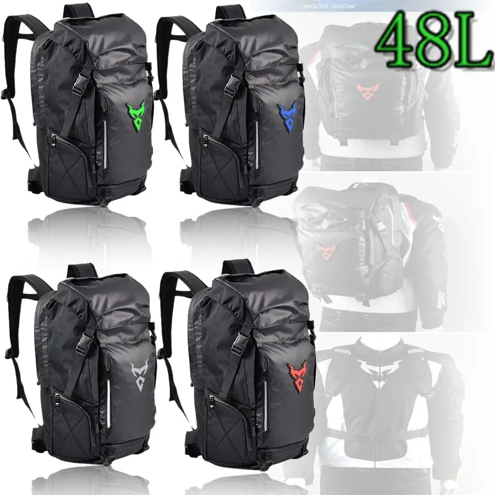 

1PC Multifunction Waterproof Motorcycle Rear Seat Bag, Helmet Backpack, Big Capacity, Motocross Tail Bag, Luggage