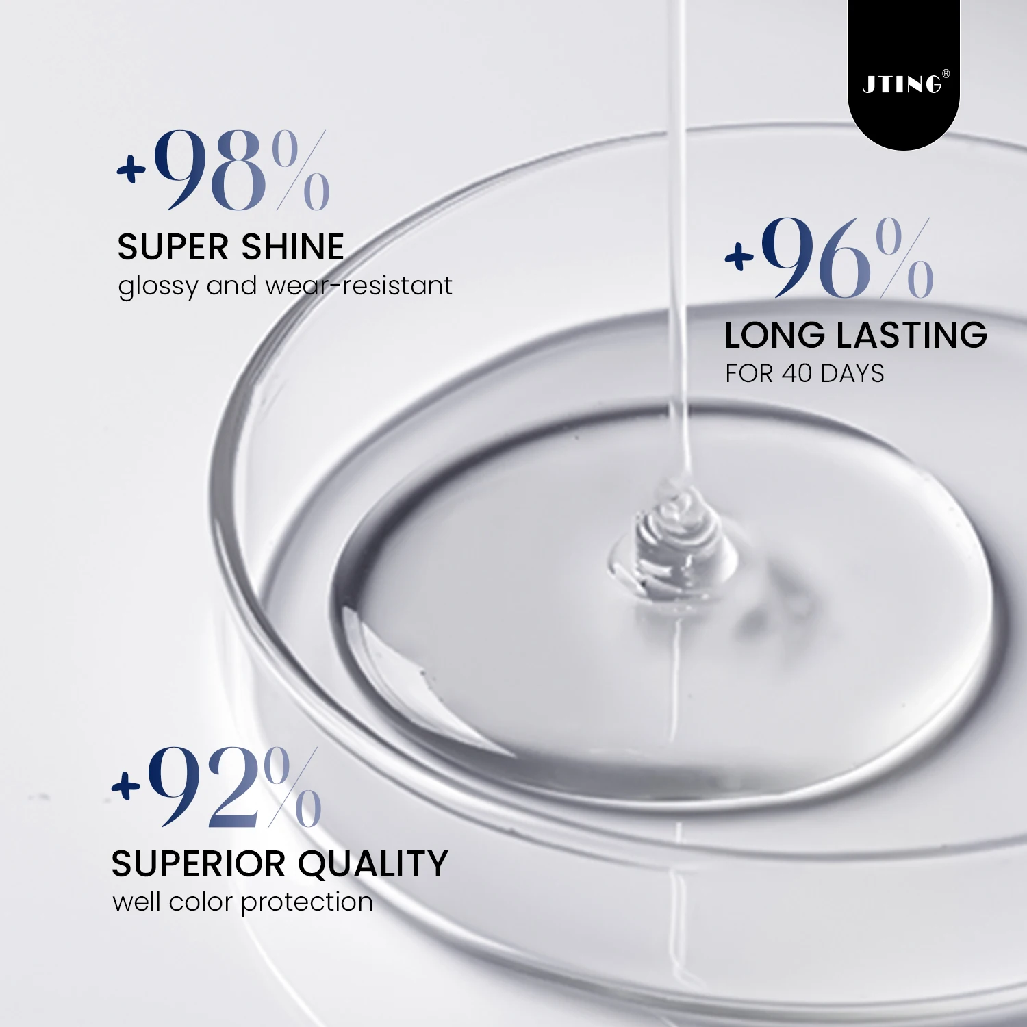 JTING 1PC 7ml Clear Base Top Coat Gel Polish Uv Semi Permanent Nail Polish  Long Lasting Glass Top Coat  Base Coat