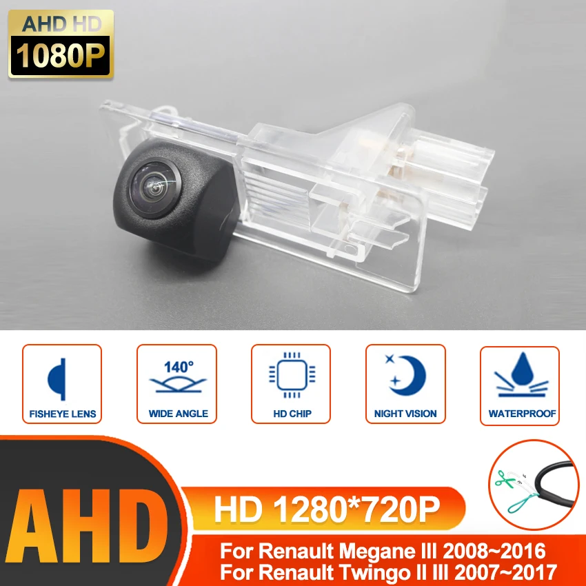 

AHD HD Fisheye Starlight Dynamic Trajectory Car Rear View Camera For Renault Megane III 2008~2016 Twingo II III 2007~2017