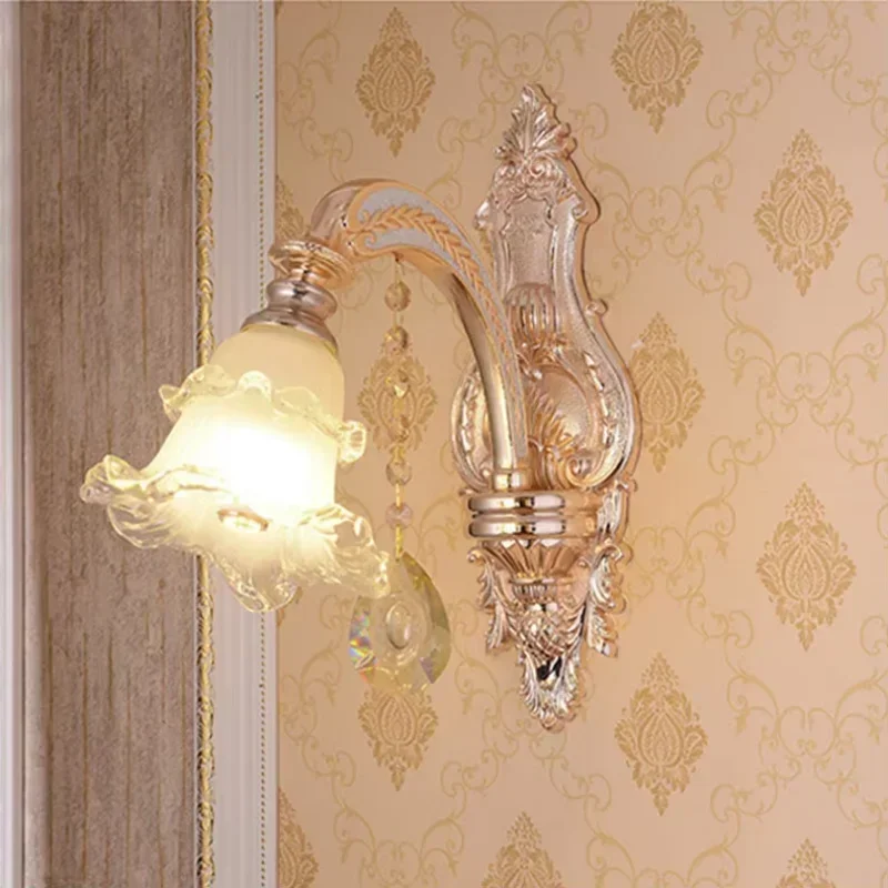 Gold K9 LED Crystal Chandelier for Dining Room Hotel Villa Lobby - Elegant  Hanging Lamp