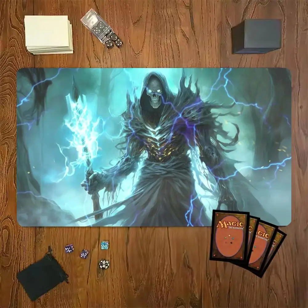 Dark Reaper Magic Card Battle Mat TCG Playmat Anti-Slip Base Gathering Gaming Mat Board Game Mat for TCG