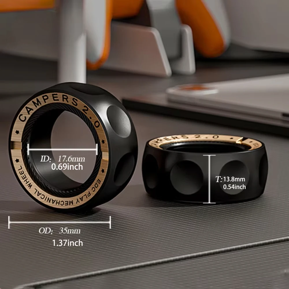 Magnetyczny pierścień antystresowy, zabawka anty-łudzieniowa, pierścień obrotowy dla dorosłych, fajne gadżety dla mężczyzn i kobiet, pomysł na prezent urodzinowy