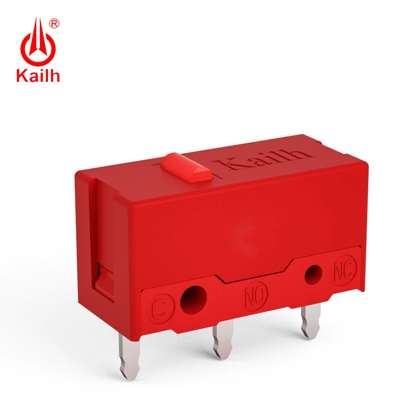 8pcs Kailh Red Micro Switch 60M Life Gaming Mouse Micro Switch 3 Pin red dot used on Computer Mice Left Right Button GM4.0