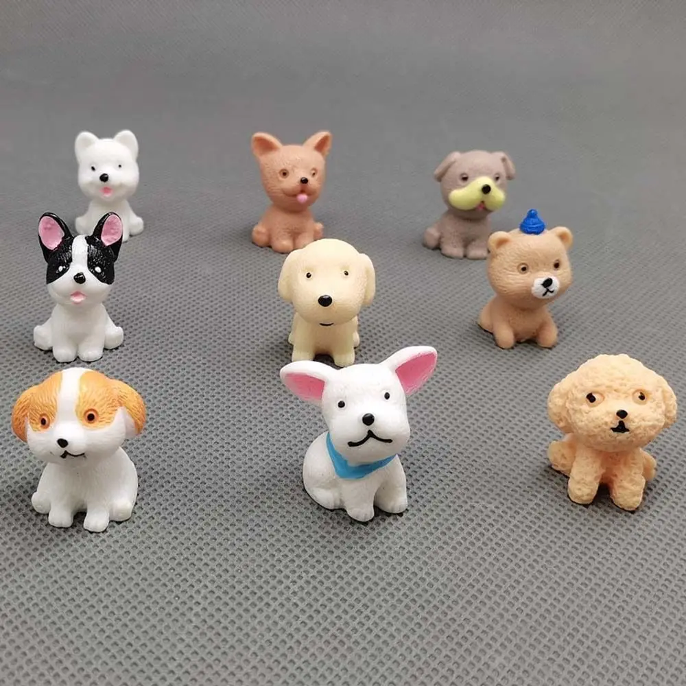 

Realistic Mini Resin Dogs Cute Animals DIY Decoration Puppy Miniature Figurines Cartoon Home Decor Dog Ornaments