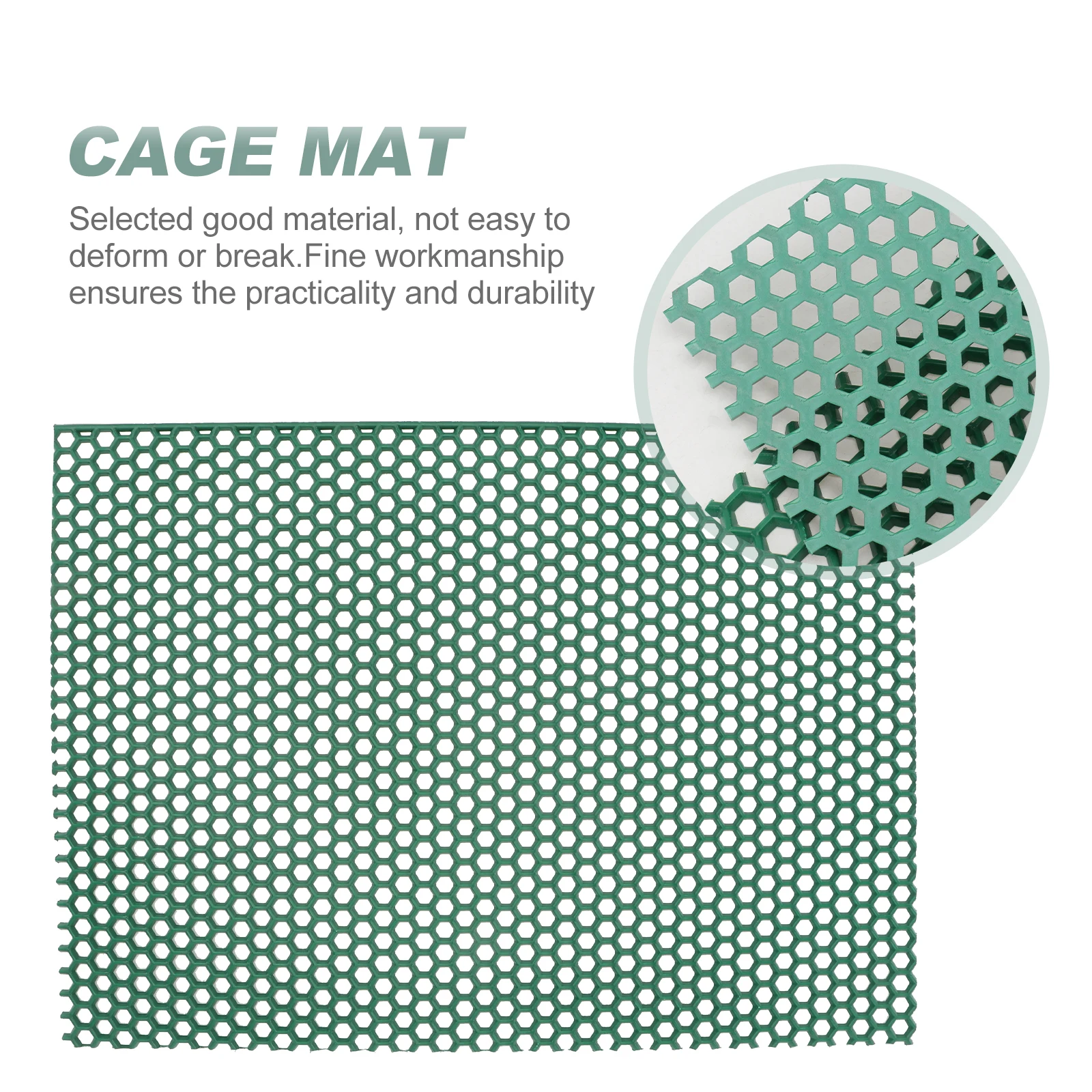 

PVC Dog Crate Mat Pet Cage Pad Rabbit Mat Cooling Urine Drain Base Plate Breathable Easy Long Service Life