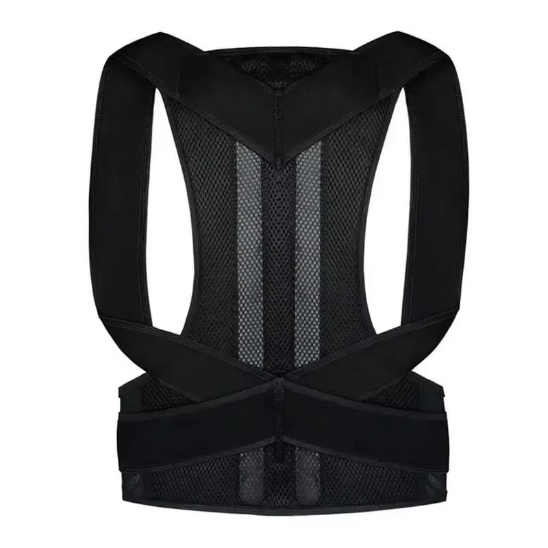 Back Brace Posture Corrector Lumbar Straightener Waist Coluna Postura Vest Correct Corset Shoulder Support Belt for Men & Women - view 5