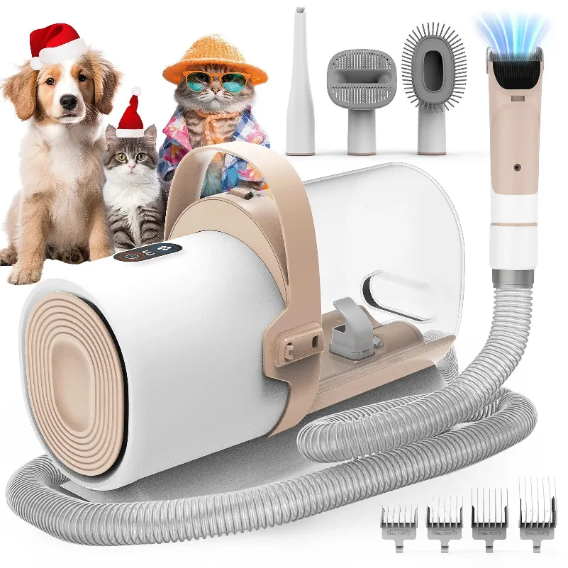 

PG50 Dog Grooming Kit, 5 in 1 Dog Grooming Vacuum , 2.5L Dust, 11000Pa, Super Suction for Pet Hair, Low noise