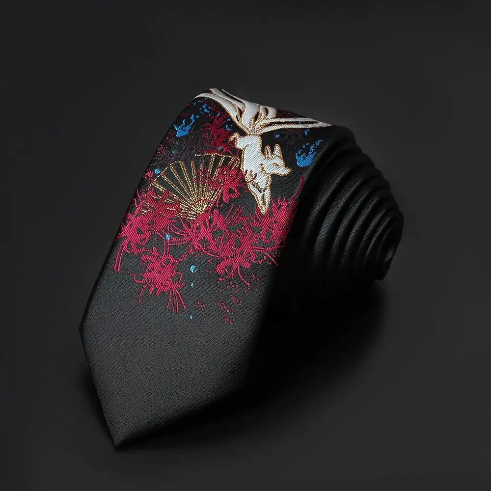 Cravates Jacquard style antique, accessoires de costume, cravates pour hommes, cravates de cosplay, cravates de style chinois, cravates pour uniforme JK, cravates pour uniforme d'anime