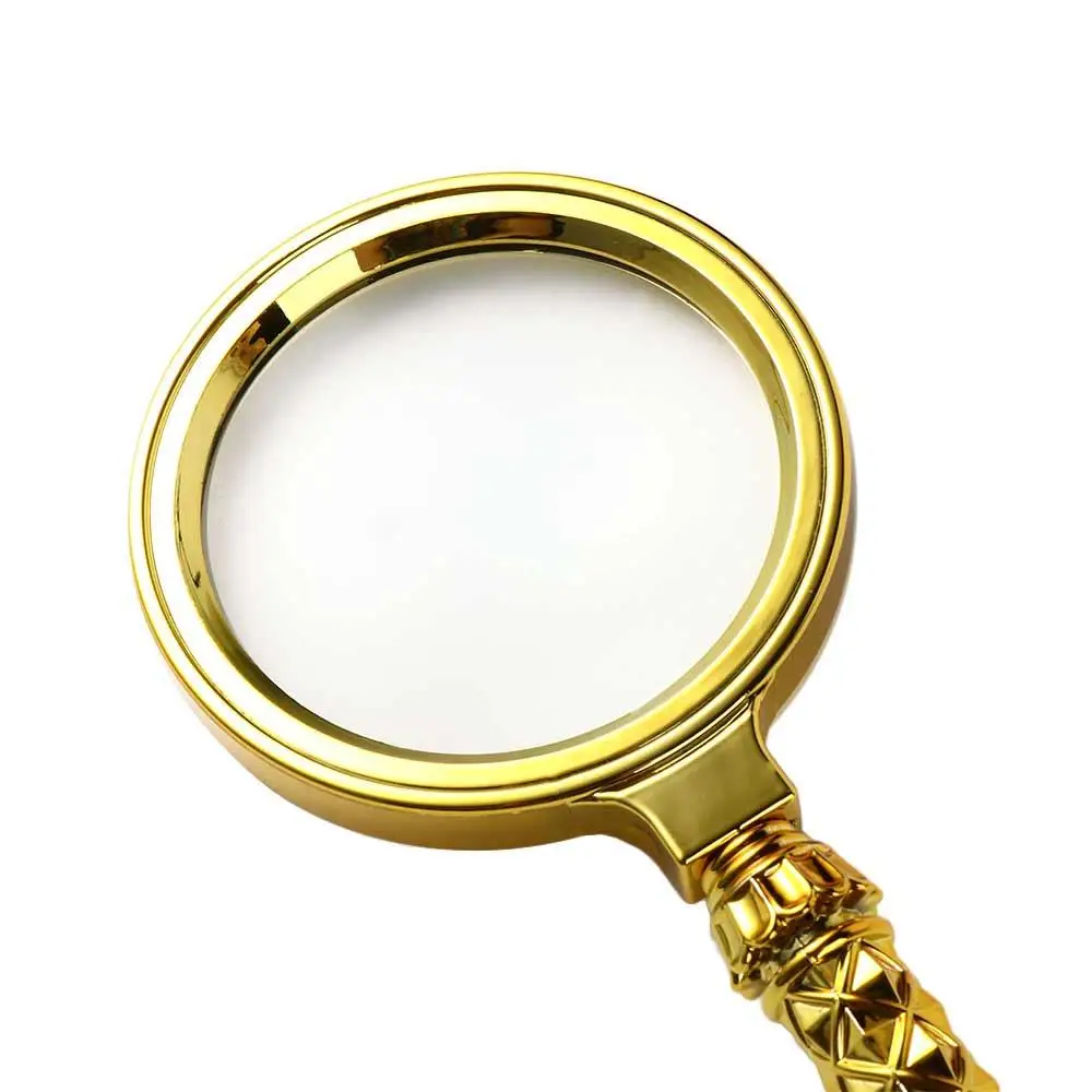 70mm Handheld Magnifier High Definition 10X Eye Loupe Glass Glass Lens Portable Handheld Magnifying Glass Reading