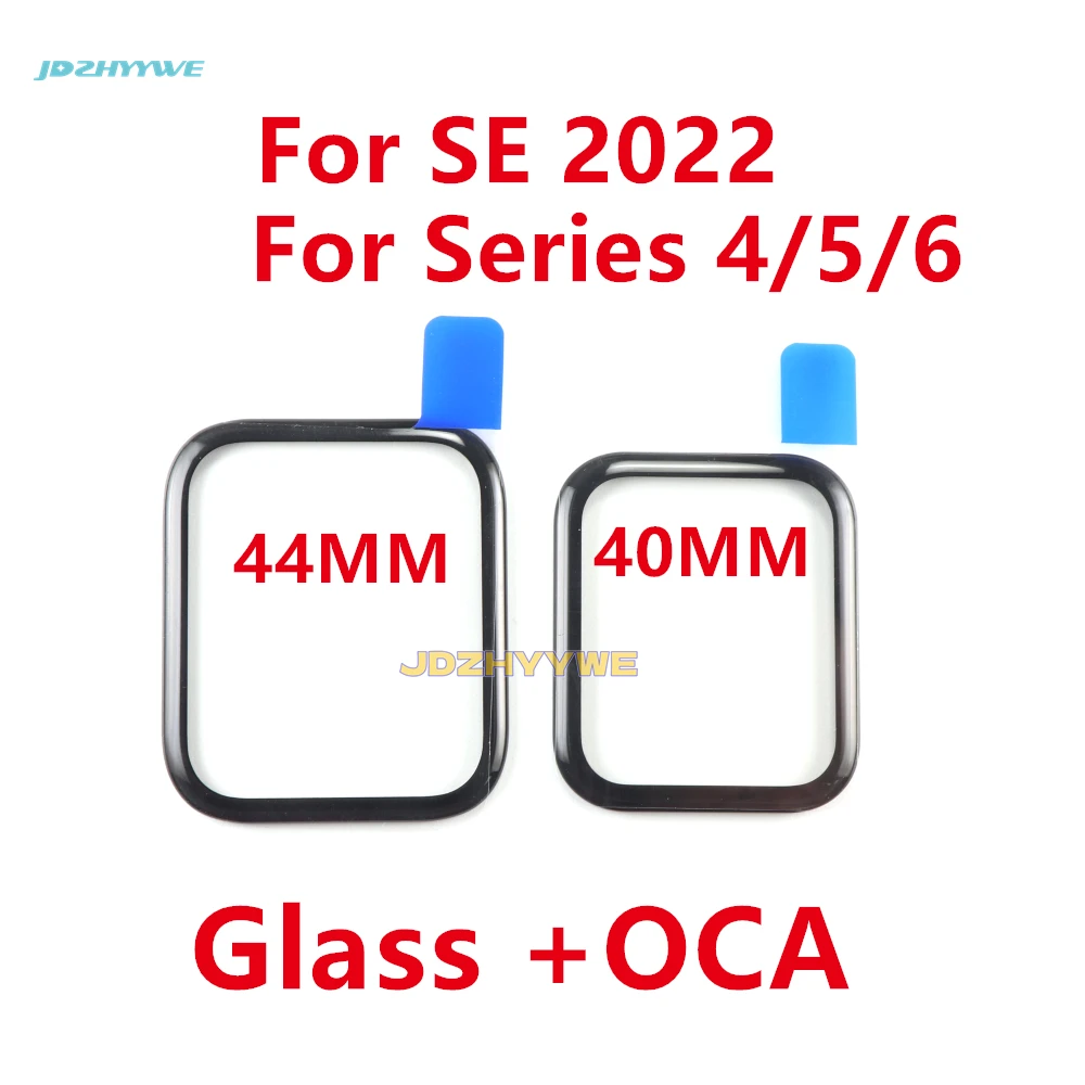 1 SZTUK Zewnętrzne szkło przedniego ekranu dotykowego do zegarka Apple seria 4 5 6 S4 S5 S6 SE 2022 40 mm 44 m Naprawa zewnętrznego panelu obiektywu