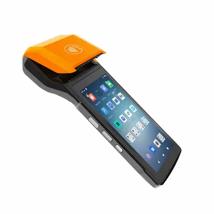 Pos portátil com impressora Android Handheld Pos Touch Wifi Barcode Scanner Pda com impressora móvel de 58 mm