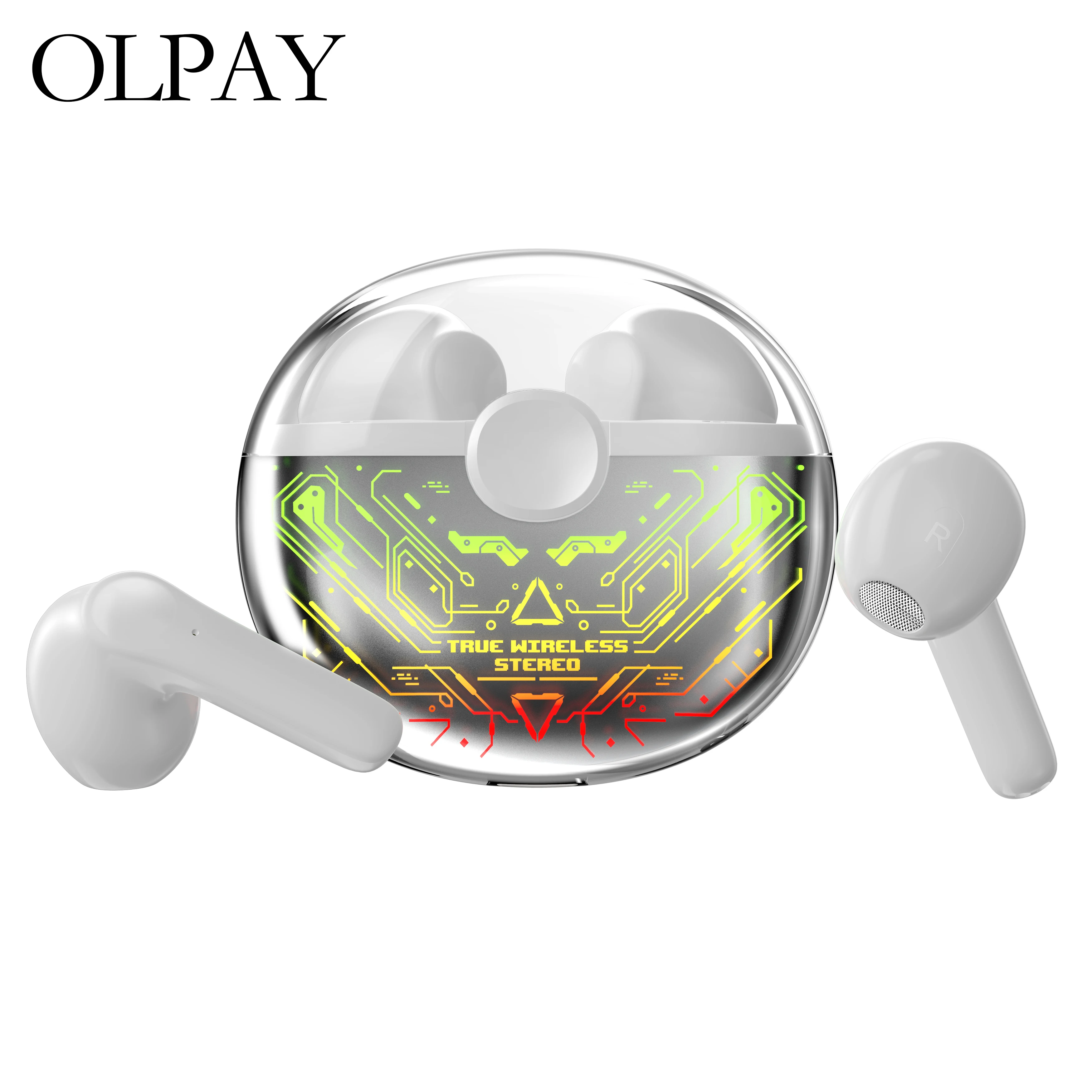 

Wireless Headphones Touch Bluetooth Headset RGB Luminous Breathing Light Color Changing LED Charging Box Waterproof