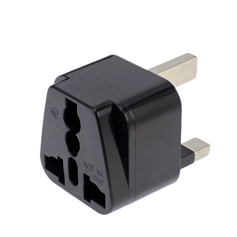 Universal AU EU CN US to UK Travel Plug Adapter Type G Singapore Malaysia United Kingdom Power Socket Converter White Black 13A