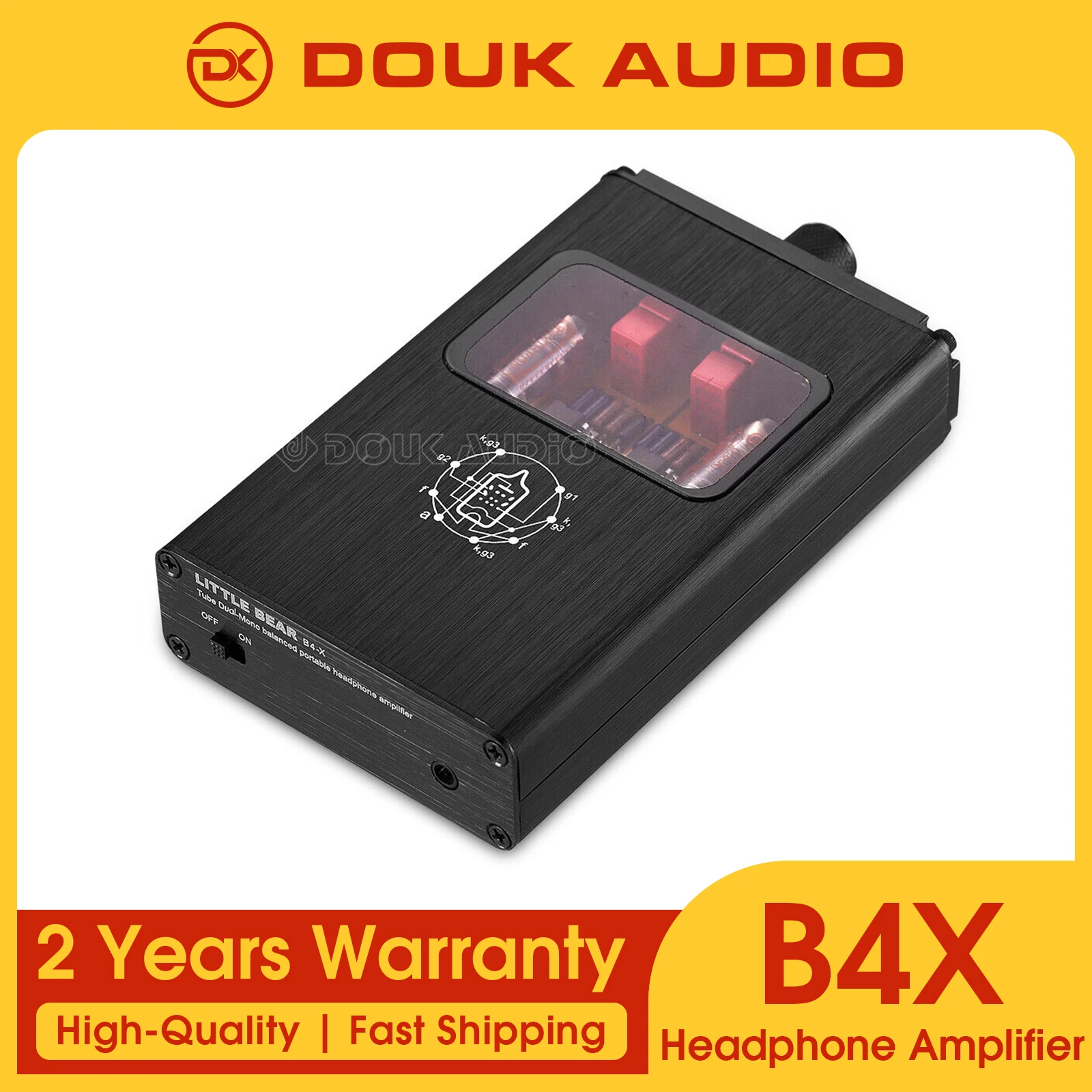Little Bear B4-X Amplifier Headphone Tabung Vakum Portabel Amp Audio Stereo Seimbang Dual-Mono