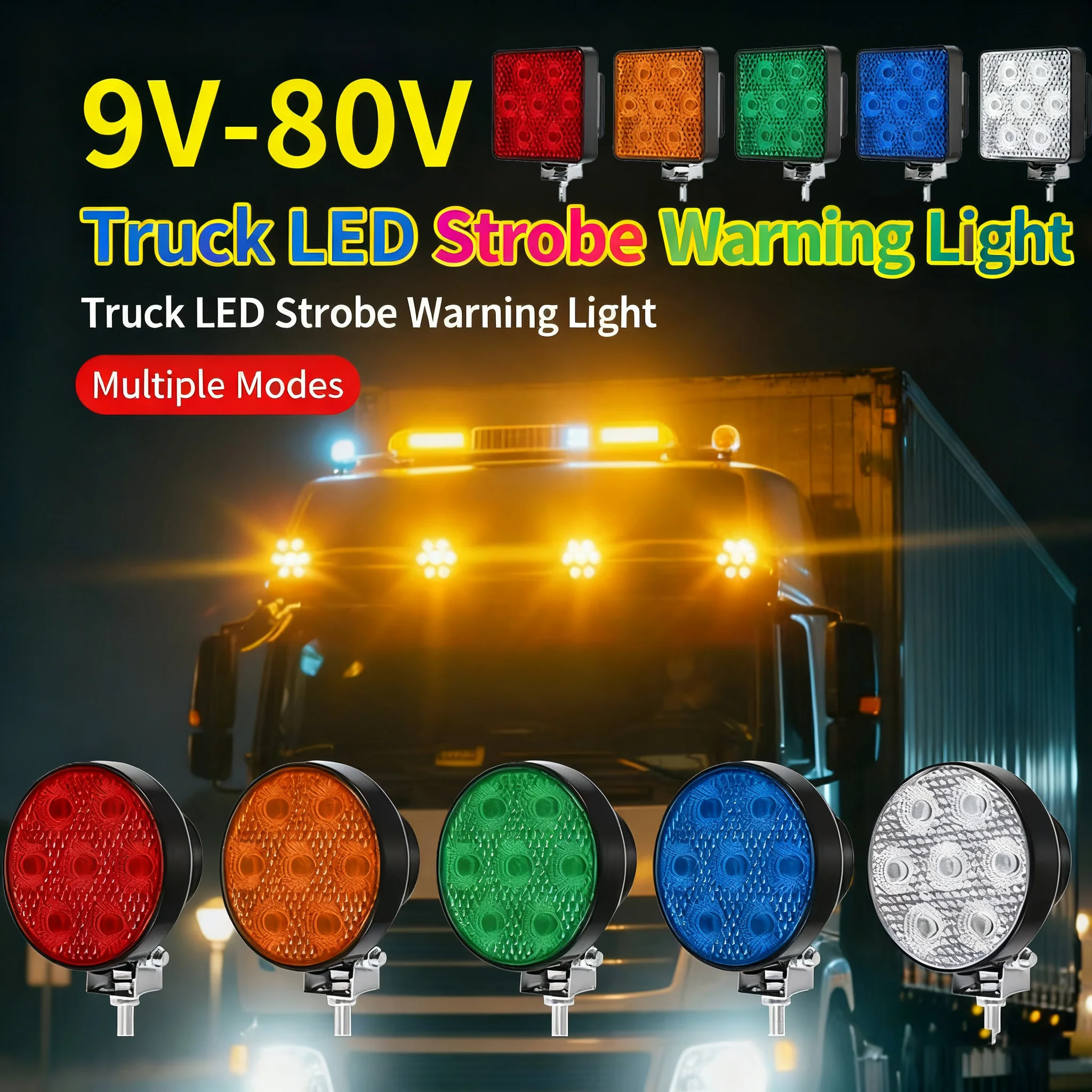 Luces LED 9V-80V camión Mini luces de trabajo luces de remolque foco luz antiniebla para motocicleta coche todoterreno camioneta accesorios
