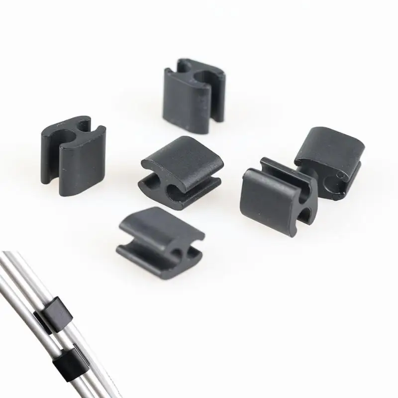 ★▲6Pcs Folding Bike Fixing And Organizing Device Nylon Opening U-shaped Shift Cable Management Clip Cycling Accessories