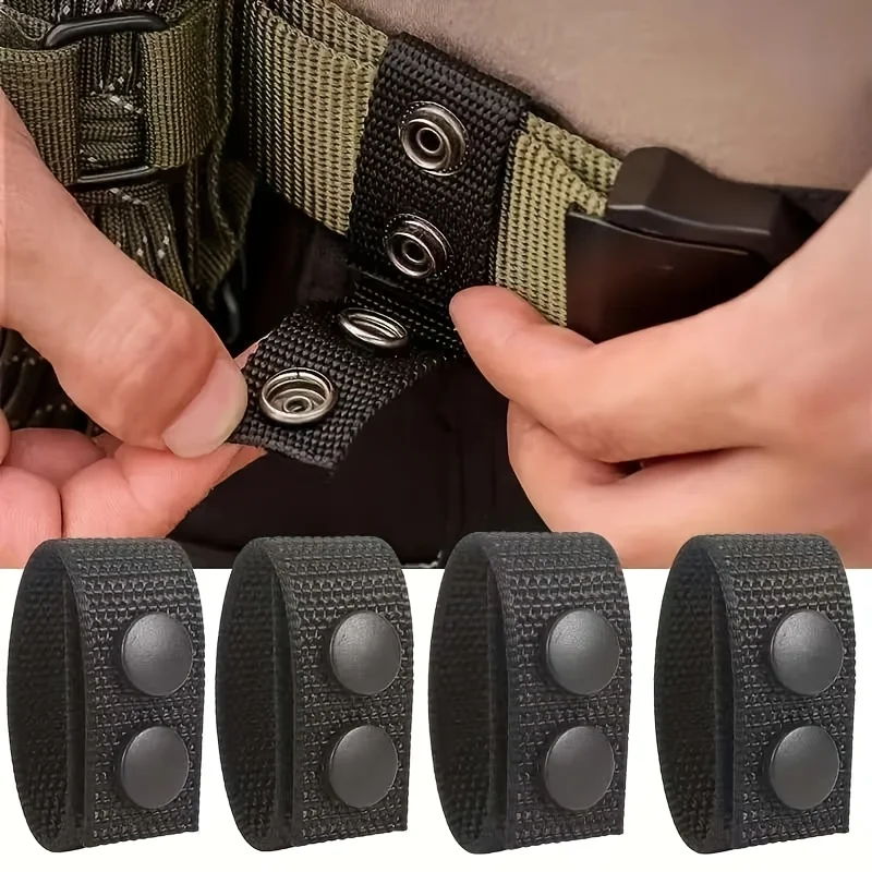 4Pcs Multi Functional Tactical Belt Double Nylon Buckle Portable Belts Accessory Equipment Outdoor Sports Accessory Fixed Buckle