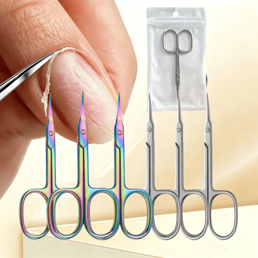 1/3/6pcs Cuticle Nippers, Ultra-fine Curved Blades, Dead Skin & Hangnail Trimming, Multi-use, Ideal Gift