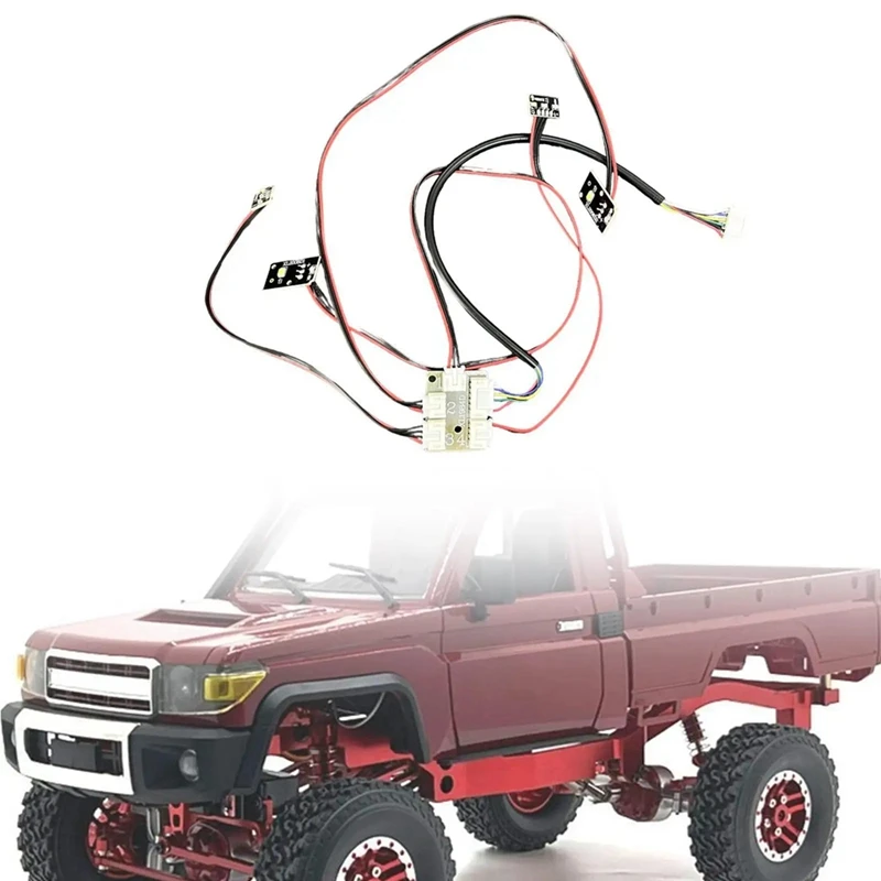 BAAZ HOT RC Light Linkage Set RC Car Turn Light For MN82 1/12 RC Car DIY Accessor Car Light Linkage Set